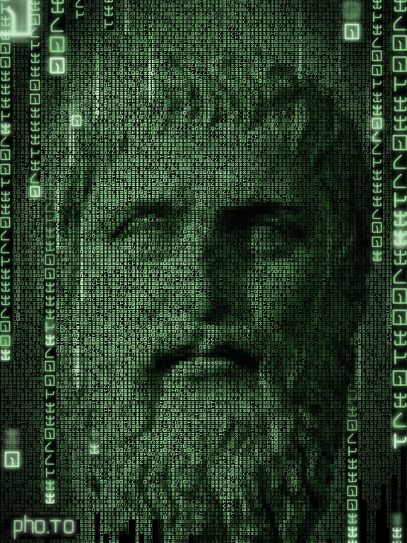 He was a neo-platonist. Get it?